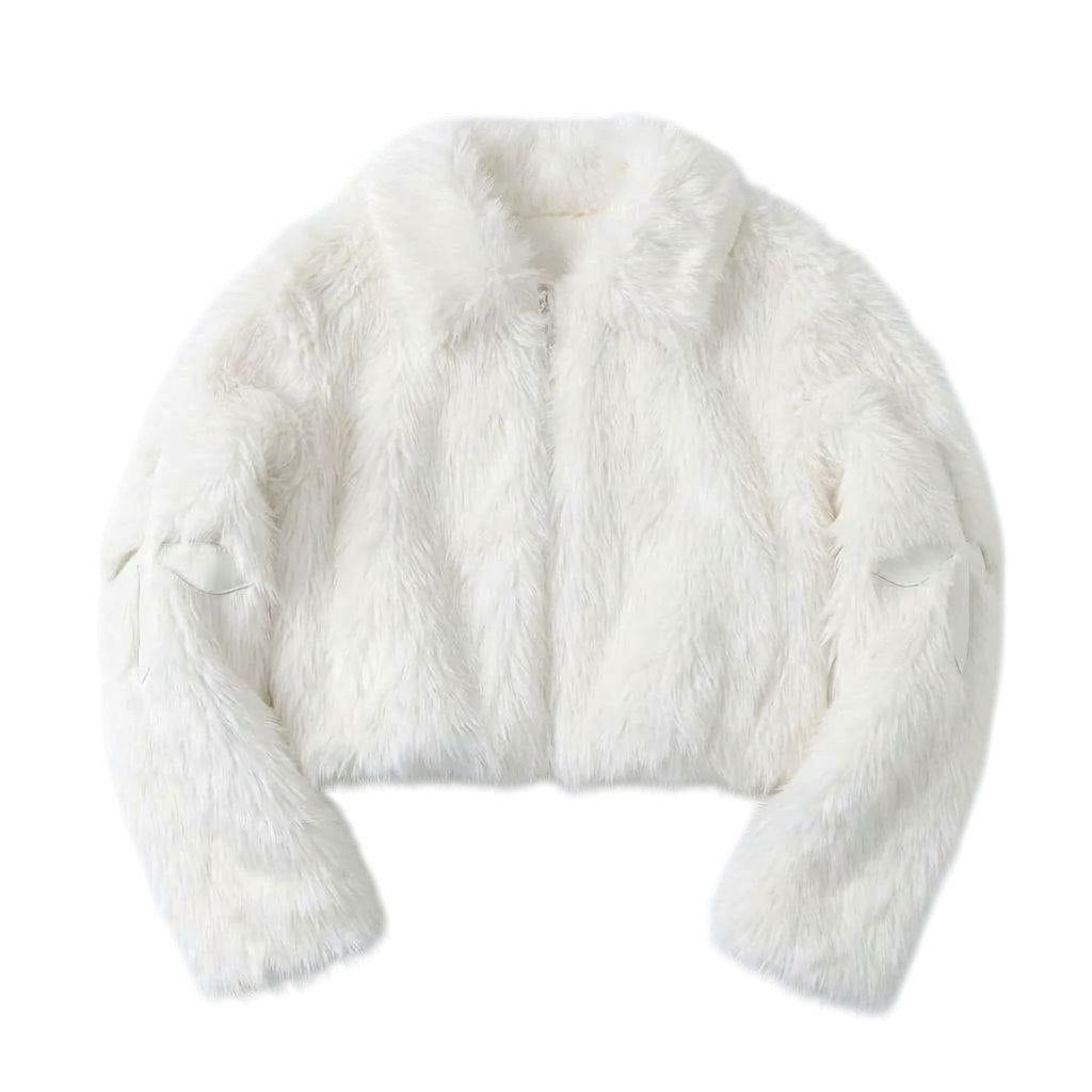 Kurze Damen Winterjacke mit Faux-Fur – Stilvoll & Warm