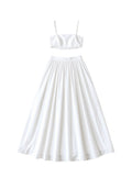Baumwoll Sommer-Set mit Midirock – Zeitlose Eleganz