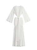Exklusives Damen Abendkleid – Langarm & Rückenfrei