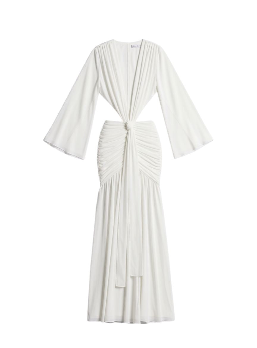 Exklusives Damen Abendkleid – Langarm & Rückenfrei