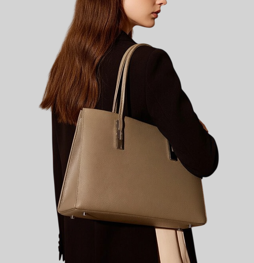 [15 % RABATT]  Damen Laptop Tasche aus echtem Leder – Elegant, minimalistisch & geräumig für den Alltag