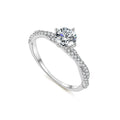 Damenring 925 Silber mit Zirkonia – Twist-Design | Vergoldet oder Platinbeschichtet | Elegant & Modern