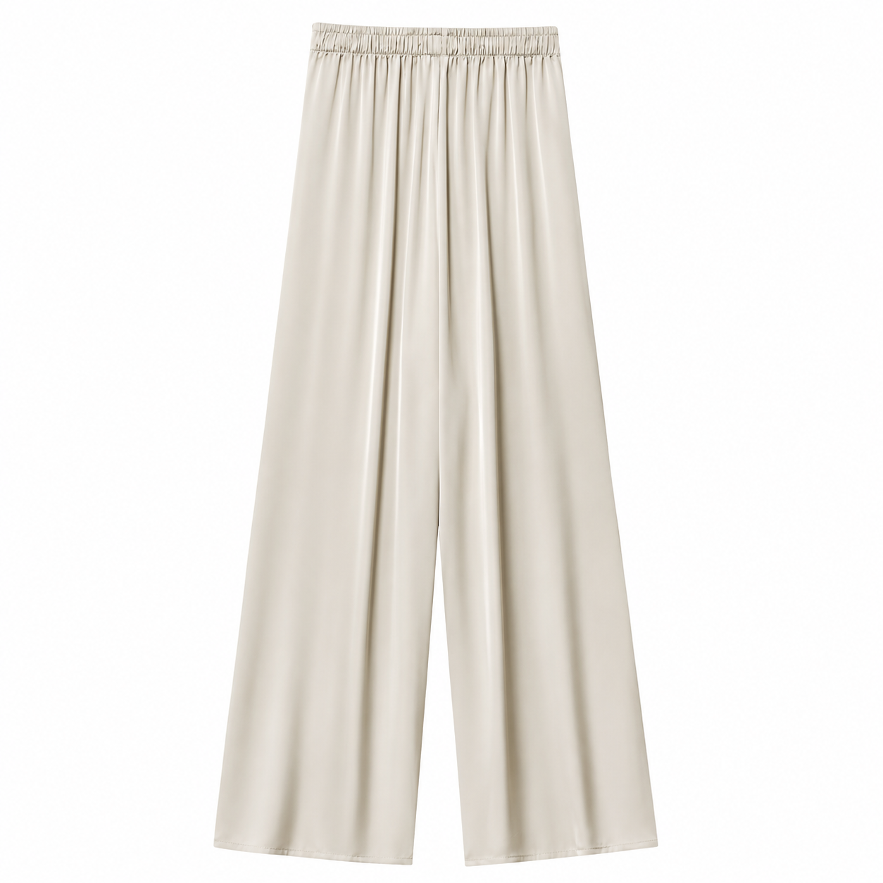Elegante Damen Weite Hose – High Waist Plissierte Stoffhose
