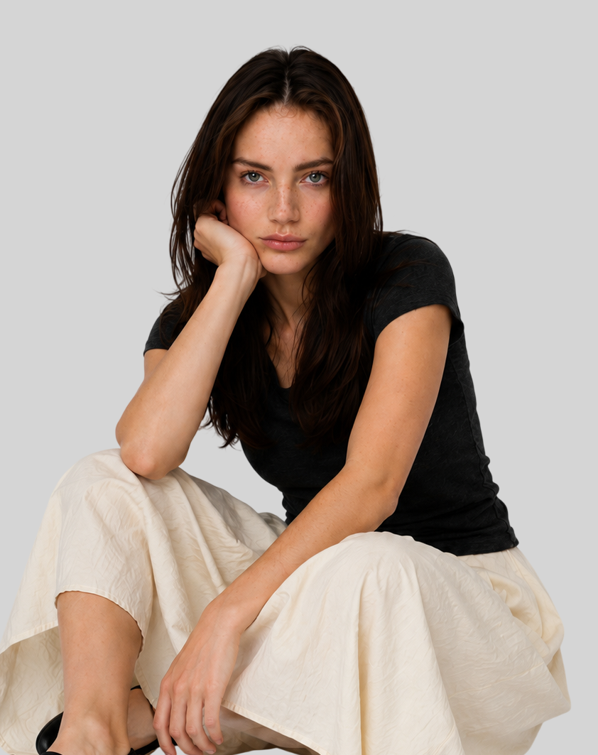 Damen High-Waist Rock – Eleganter Midirock