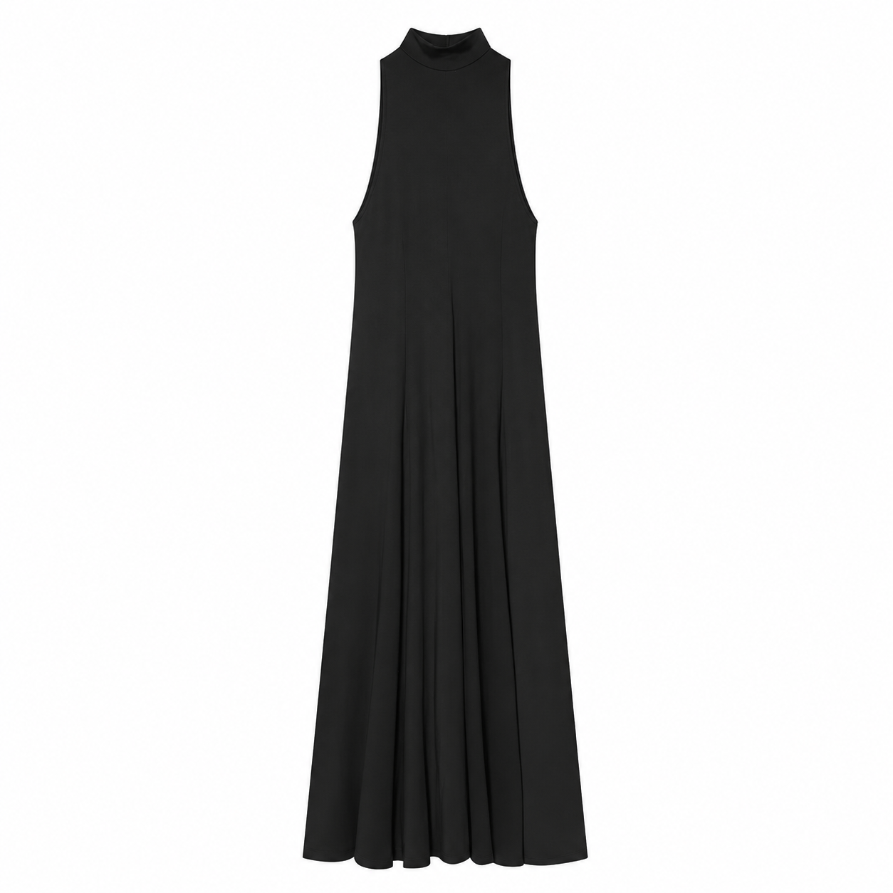 Rückenfreies Damen-Maxikleid – elegantes Plissee-Kleid mit Neckholder