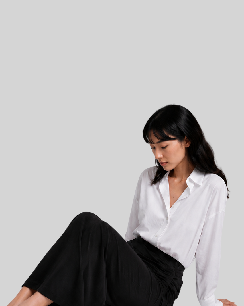 Damen Bleistiftrock – Slim Fit, Hohe Taille, Mit Schlitz und Patchwork-Falten