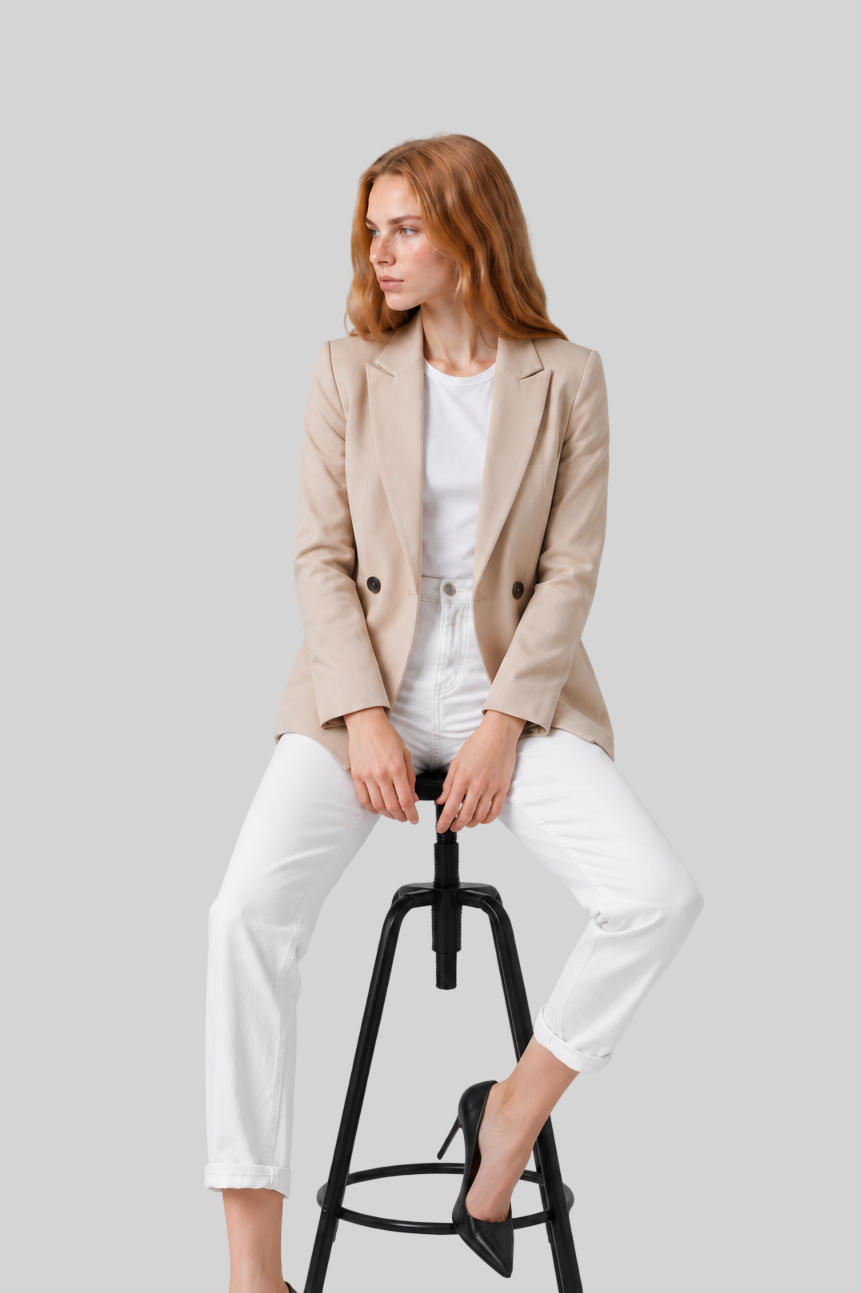 Eleganter Damen Business Blazer – Klassische Tailoring Jacke