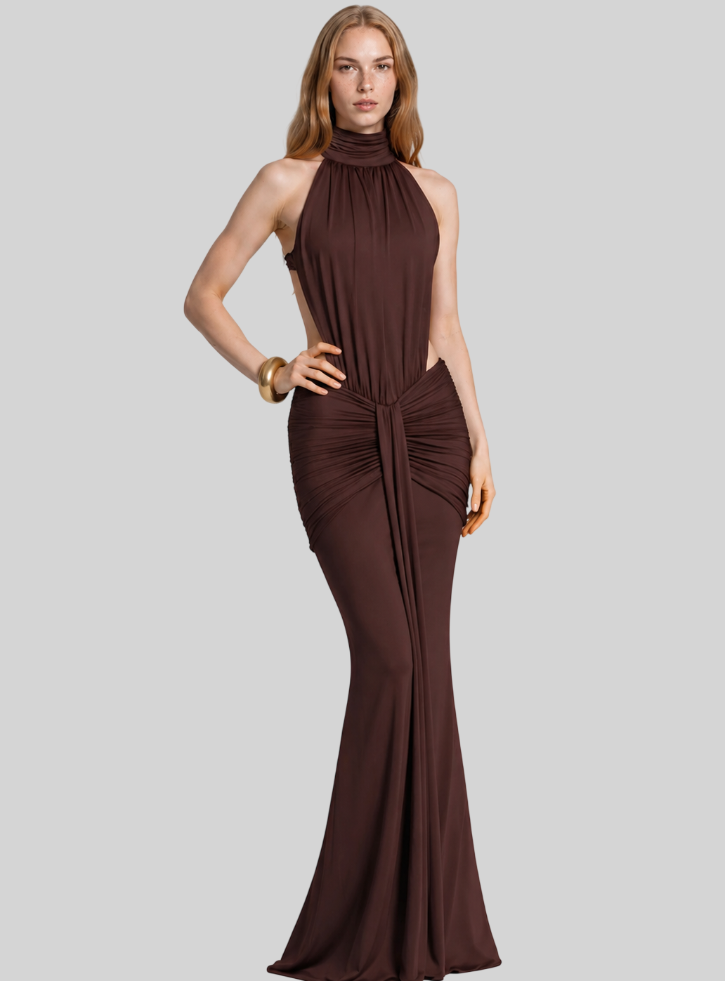 Stilvolles Bodycon Maxikleid mit Off-Shoulder Design