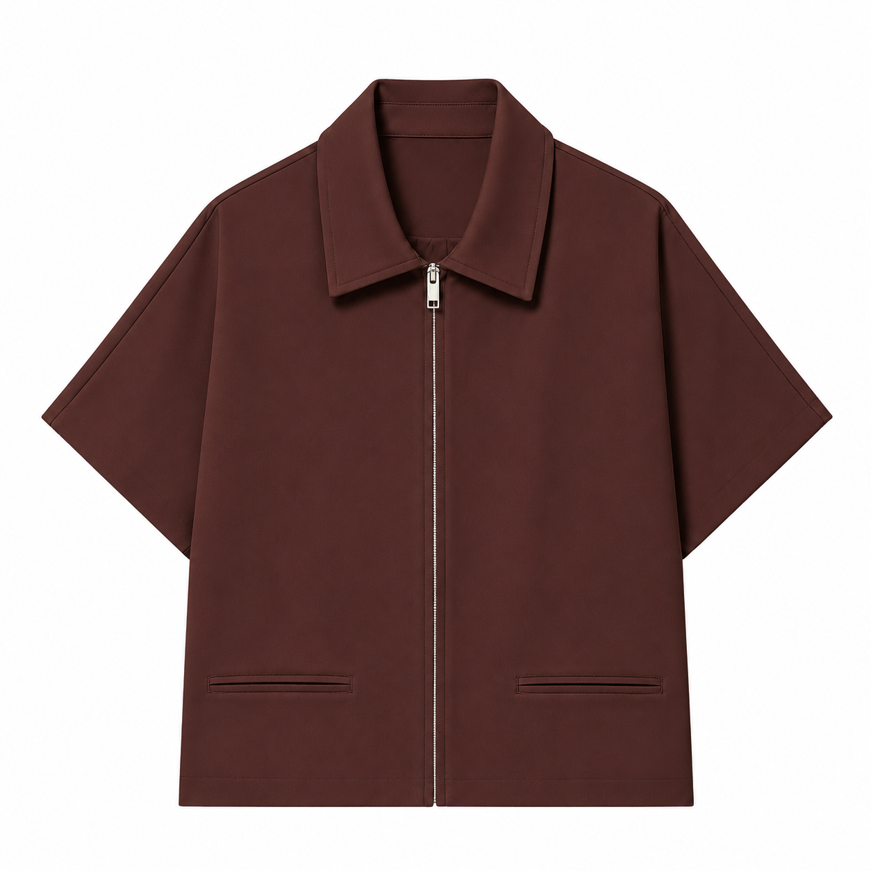 Damen Cropped Varsity Jacke mit Reißverschluss – Kurze Casual College Jacke
