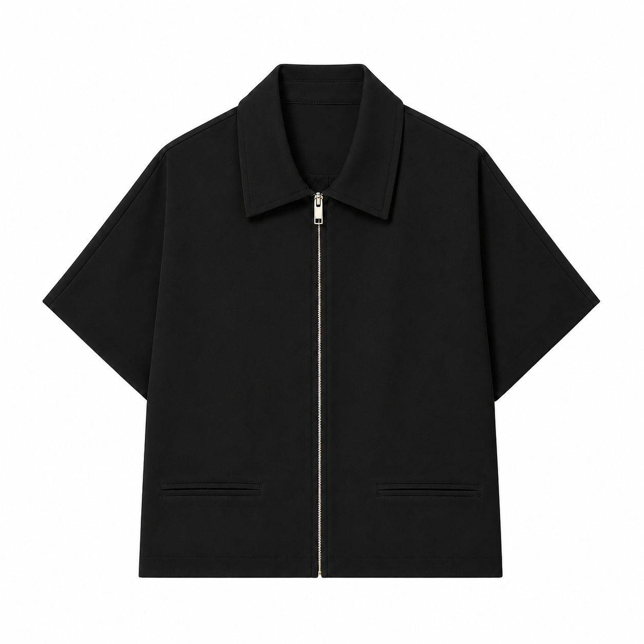 Damen Cropped Varsity Jacke mit Reißverschluss – Kurze Casual College Jacke