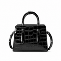 Damen Umhängetasche aus Leder – Kleine Quadratische Tasche im Französischen Stil, Elegant & Minimalistisch