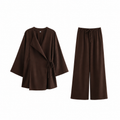 Elegantes Damen-Set im Kimono-Stil mit Bluse und weiter Hose