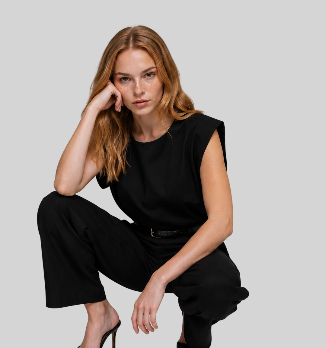 Damen Sommer-Set aus Baumwolle & Leinen – Weste & Lange Hose, 2-teilig
