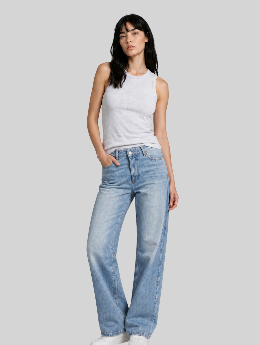 Damen Mom Jeans High Waist – Stylische Wide Leg Jeans