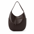 Damen Schultertasche aus Echtleder – Große Halbmond Tasche, Elegant & Geräumig – Perfekt für Alltag & Büro