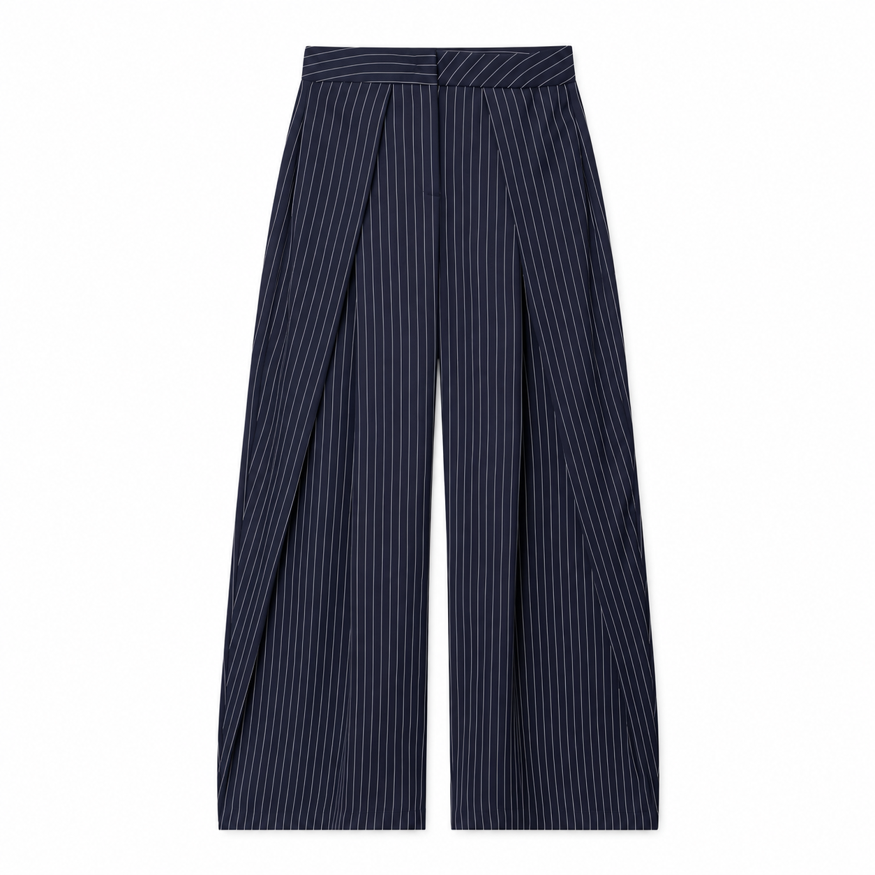 Weite Damenhose für Damen – High-Waist-Design mit Plissee-Details