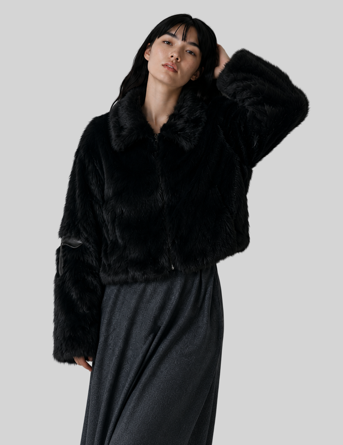 Kurze Damen Winterjacke mit Faux-Fur – Stilvoll & Warm