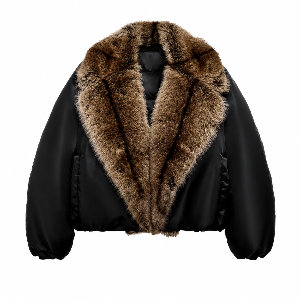 Modische Damen Jacke aus Kunstfell & Baumwolle – Lockere Passform, Reverskragen, Taschen, Frühjahrs-Outwear 2026