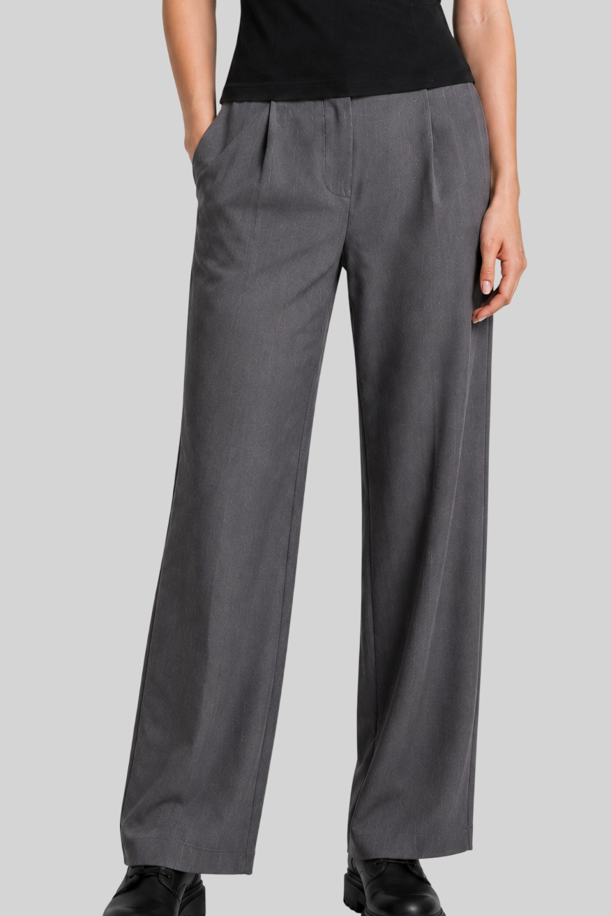 Elegante Damen Stoffhose – Wide Leg High Waist Hose