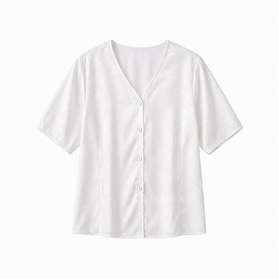 Leichtes Satin Top mit kurzen Ärmeln