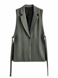 Damen Weste mit Knöpfen – Ärmellos & Elegant