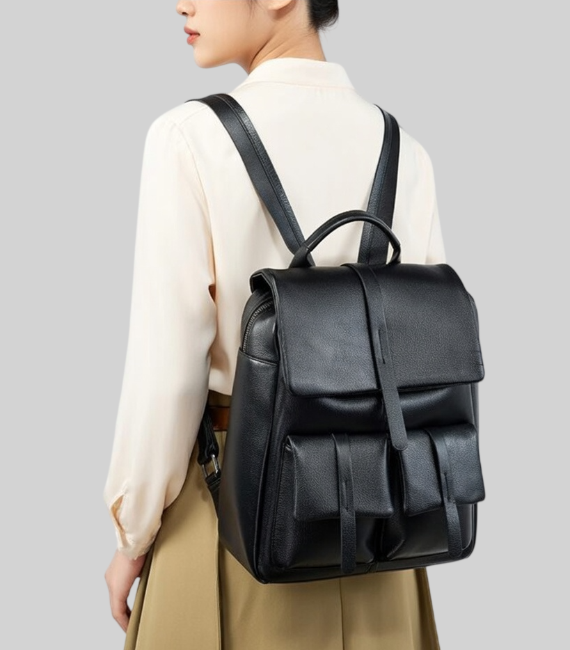 [15 % RABATT]  Damen Rucksack aus Echtleder – Groß, Multifunktional & Elegant – Perfekt für Alltag & Reisen