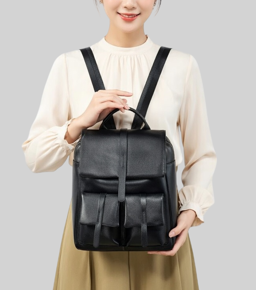 [15 % RABATT]  Damen Rucksack aus Echtleder – Groß, Multifunktional & Elegant – Perfekt für Alltag & Reisen