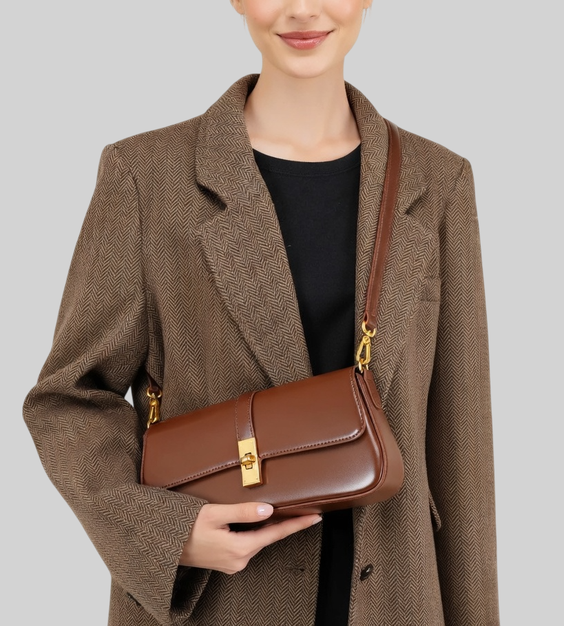 Damen Schultertasche aus Echtleder – Modern & Stilvoll – Crossbody