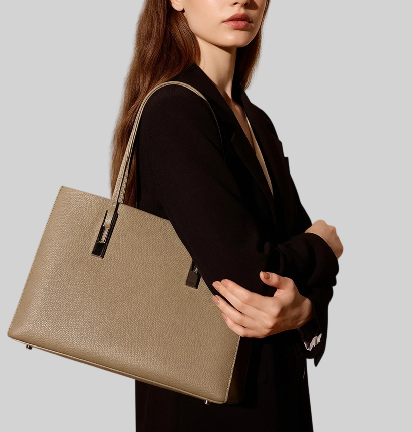 [15 % RABATT]  Damen Laptop Tasche aus echtem Leder – Elegant, minimalistisch & geräumig für den Alltag