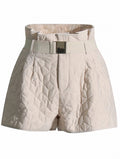 Damen Shorts High Waist – Casual Shorts mit Taschen und Kordelzug
