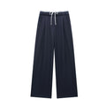 Lockere Damenhose mit weitem Bein – elegante Sommerhose mit Bindegürtel