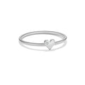 925 Silber Ring mit Herz Zirkonia – Vergoldet oder Platinbeschichtet | Zart & Feminin