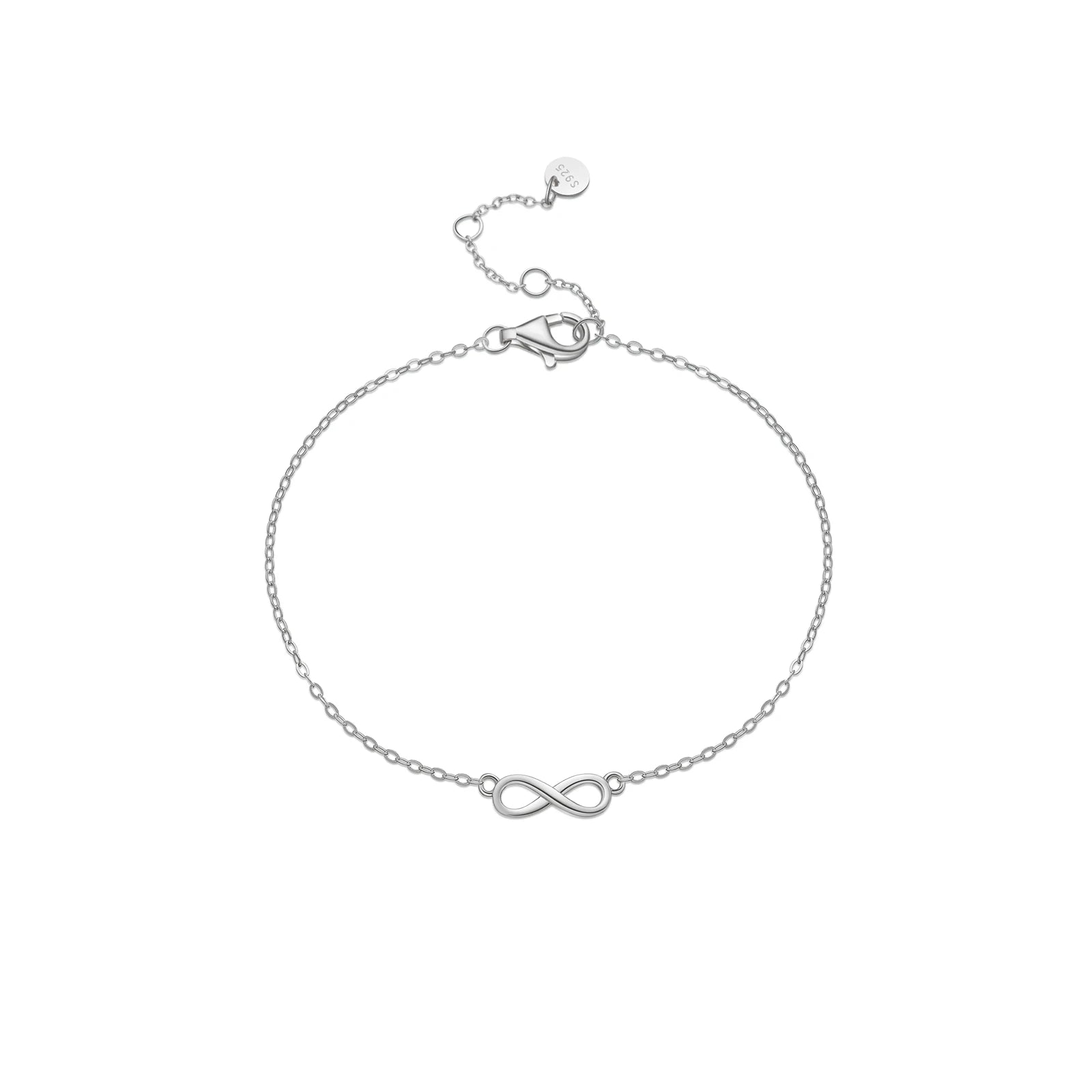 Damen Armband aus 925 Sterling Silber – Freundschaftskette vergoldet oder platinbeschichtet, elegant und minimalistisch