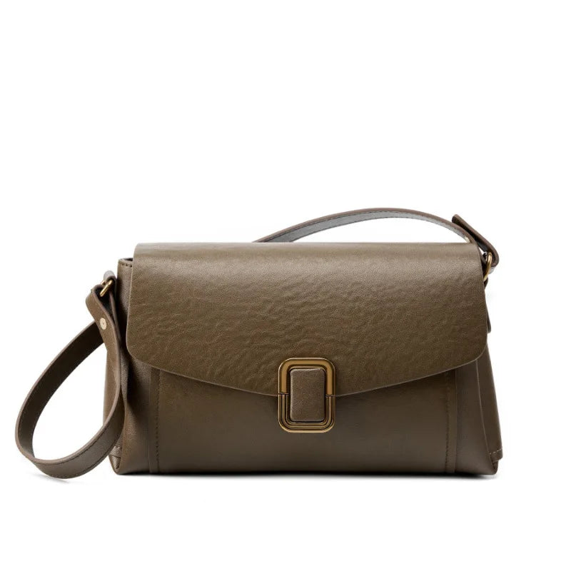 [15 % RABATT]  Damen Schultertasche aus Echtem Leder – Kleine Retro Umhängetasche, Elegant & Vielseitig