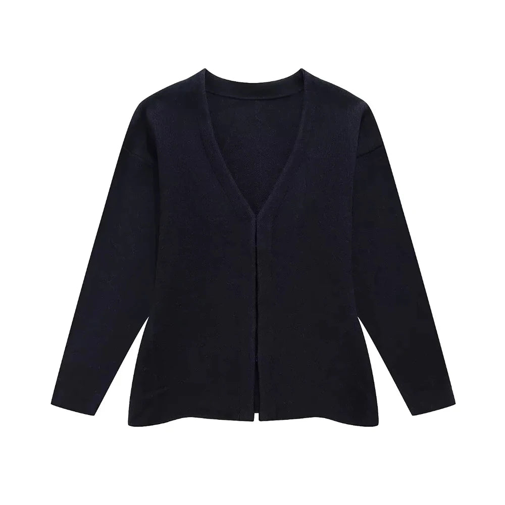Damen Strick Cardigan – Figurbetont mit V-Ausschnitt