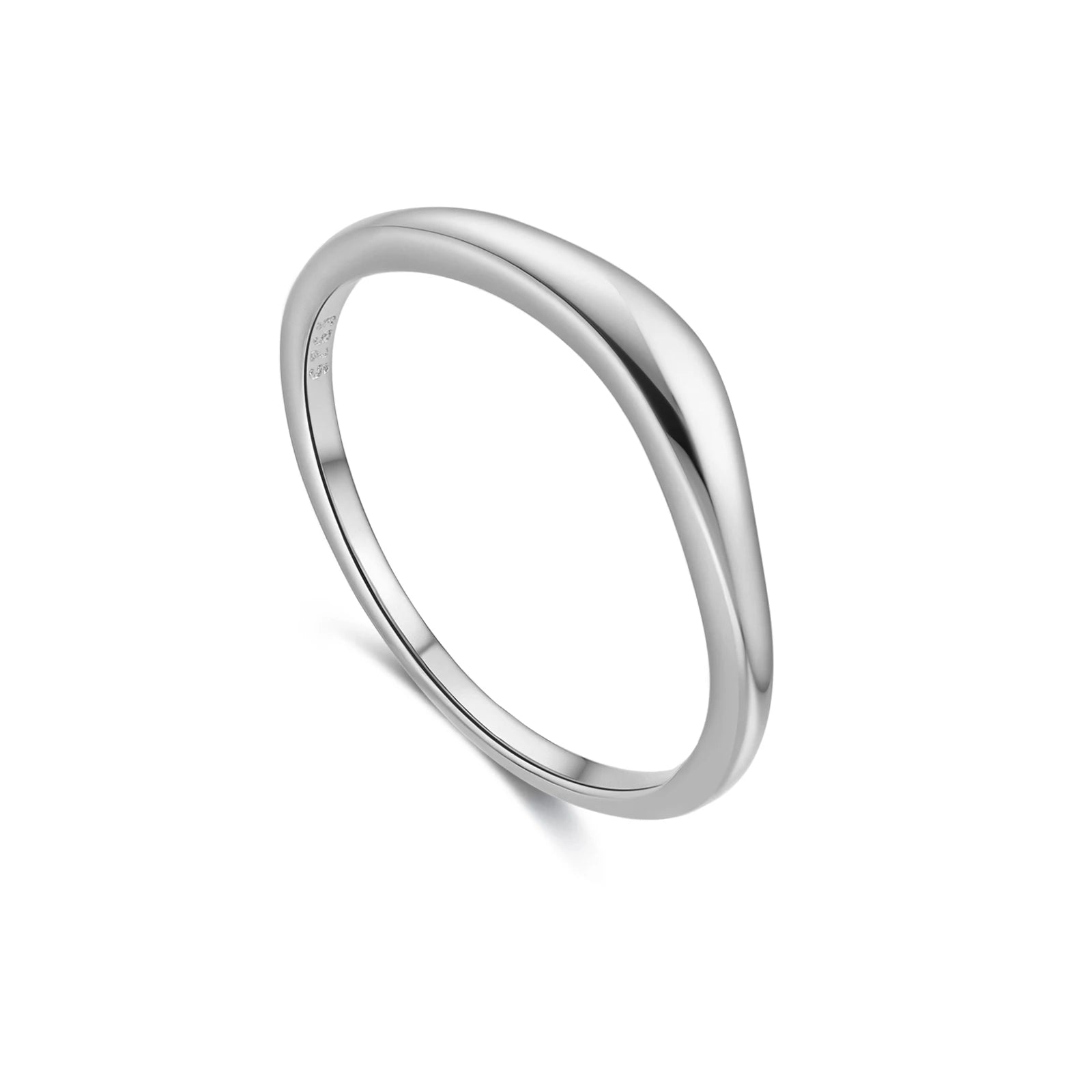 Minimalistischer 925 Sterling Silber Ring – Vergoldet oder Platinbeschichtet | Schlicht & Zeitlos