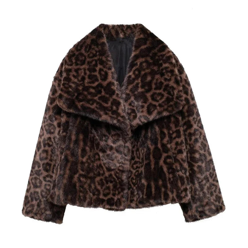 Warmer Damenmantel aus Kunstfell – Modern & Komfortabel
