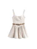 Figurbetontes Damen Minikleid mit Gürtel