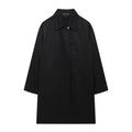 Damen Langer Windbreaker Mantel – Stylischer Trenchcoat mit Reißverschluss