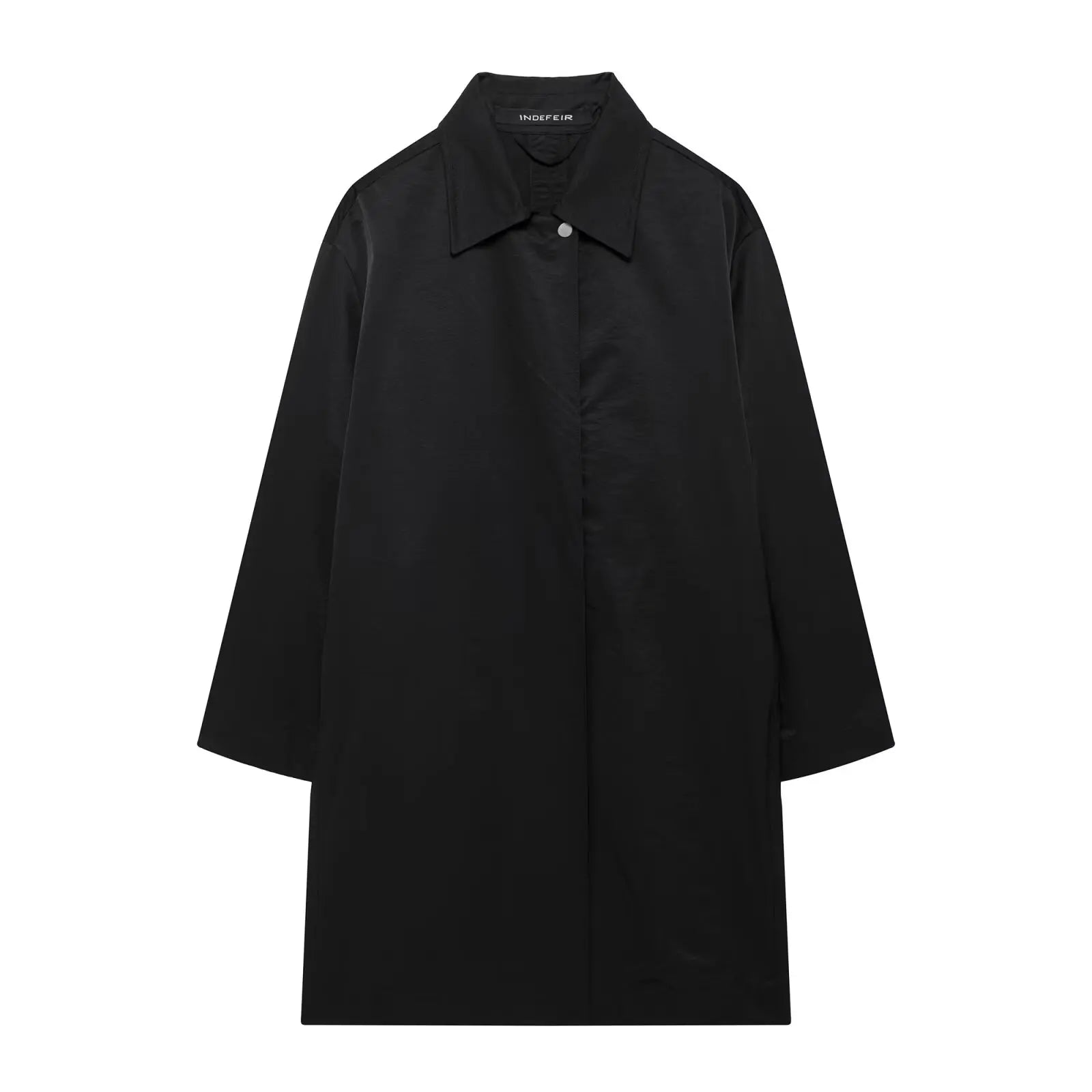 Damen Langer Windbreaker Mantel – Stylischer Trenchcoat mit Reißverschluss