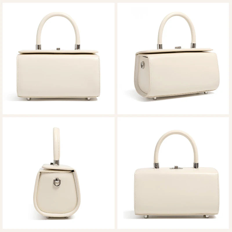 Summer Fashion Girls Simple Shoulder Slung Doctor Box Handbag Women Daily Commuting Crossbody Ladies Hand-held Small Square Bag