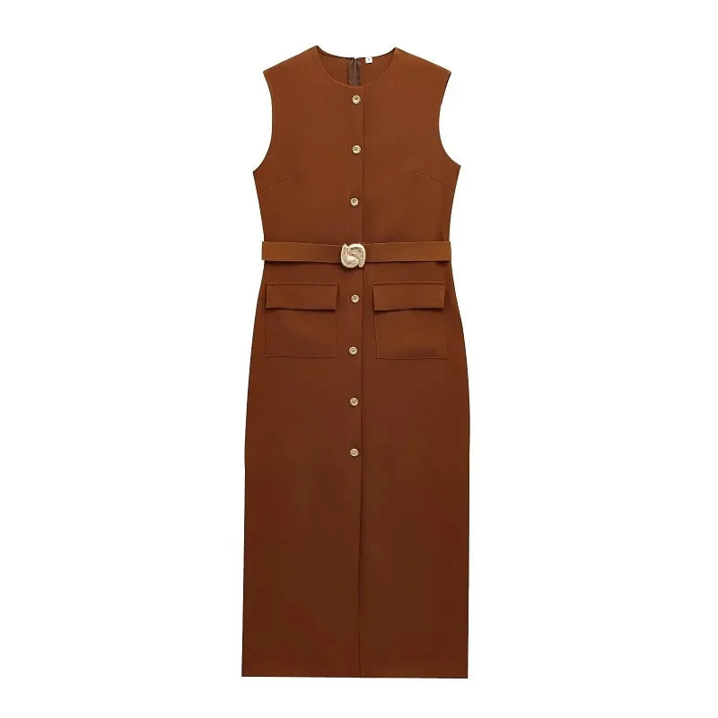 Elegantes Business Midi-Kleid – Zeitlos & Feminin