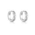 925 Sterling Silber Stern Huggie Creolen 7mm mit Zirkonia – Klein, Elegant & Modern – Vergoldet oder Platinbeschichtet