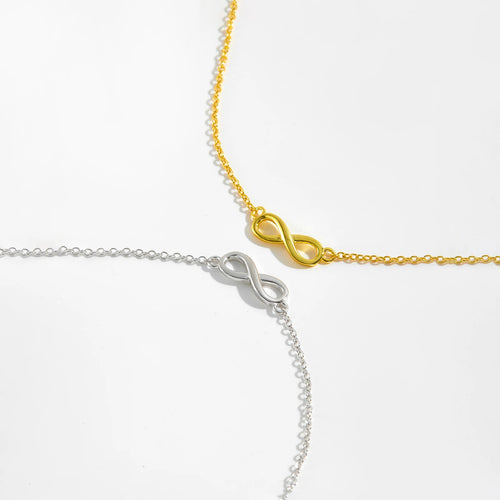 Damen Armband aus 925 Sterling Silber – Freundschaftskette vergoldet oder platinbeschichtet, elegant und minimalistisch