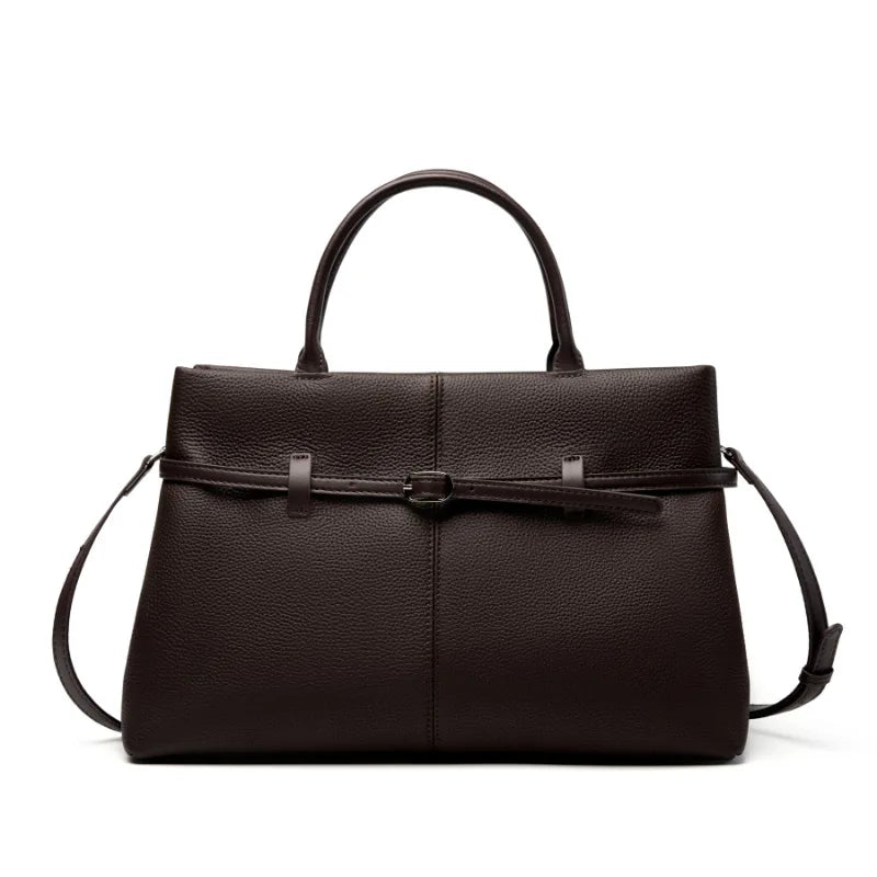 [15 % RABATT]  Damen Handtasche aus Echtem Leder – Große Tote Tasche für Büro & Alltag – Elegant, Modern & Geräumig