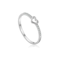 Zarter 925 Silber Ring mit Herz & Zirkonia – Vergoldet oder Platinbeschichtet | Minimalistisch & Elegant