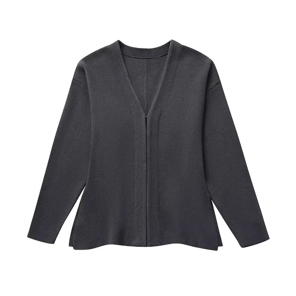 Damen Strick Cardigan – Figurbetont mit V-Ausschnitt