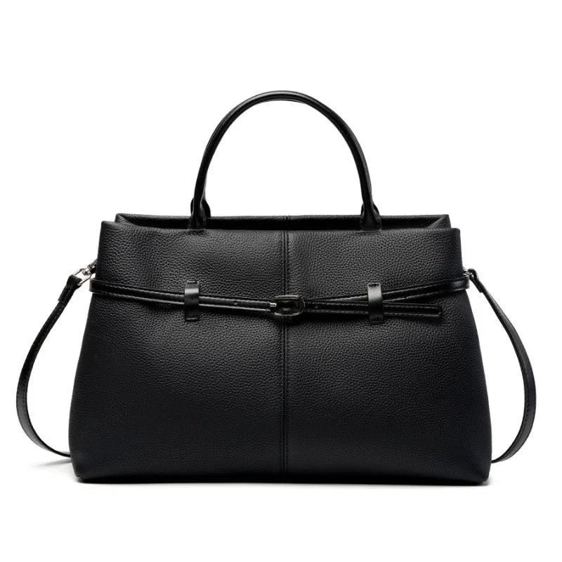 [15 % RABATT]  Damen Handtasche aus Echtem Leder – Große Tote Tasche für Büro & Alltag – Elegant, Modern & Geräumig