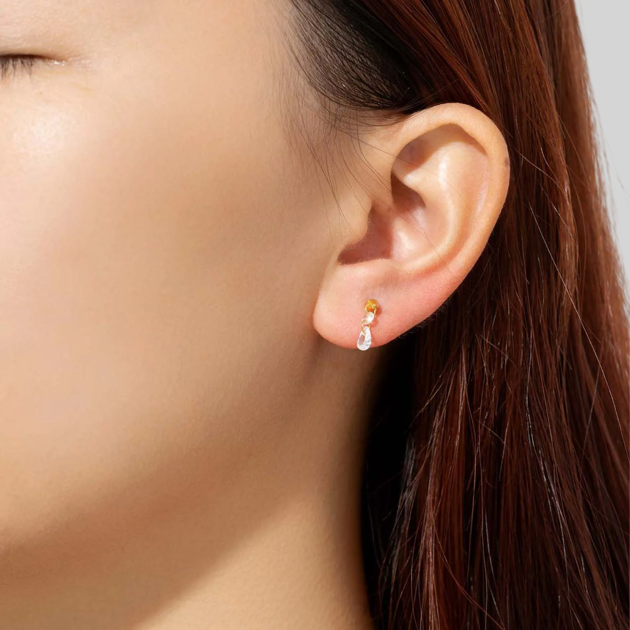 925 Sterling Silber Ohrstecker mit Zirkonia – Rund & Tropfenform, Elegant – Vergoldet oder Platinbeschichtet