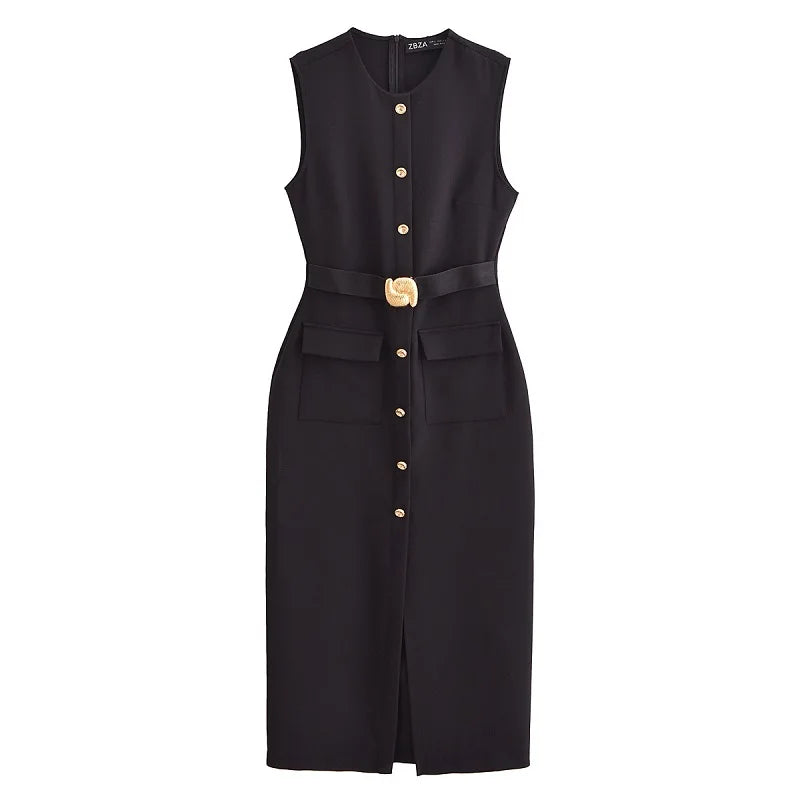 Elegantes Business Midi-Kleid – Zeitlos & Feminin